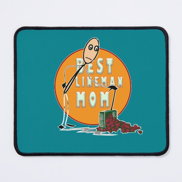 Item preview, Best Lineman Mom designed and sold by roleshop.