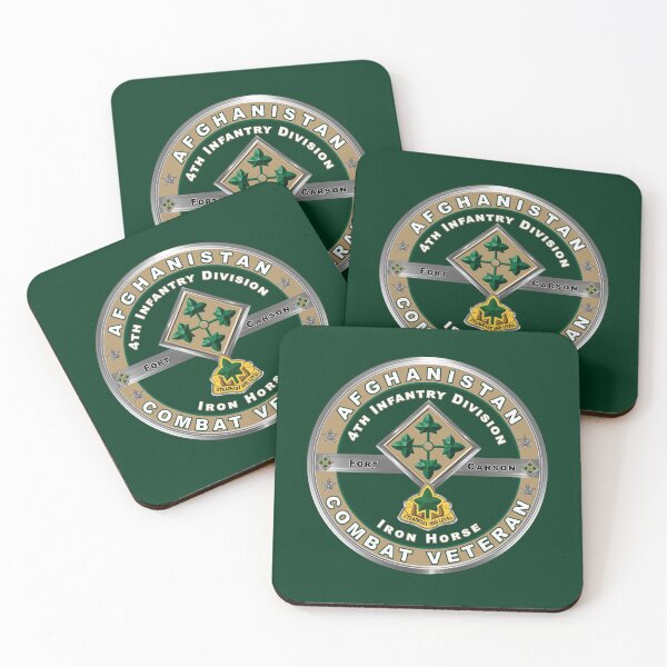 Item preview, 4th Infantry Division “Afghanistan Combat Veteran”  designed and sold by SoldierAlways.
