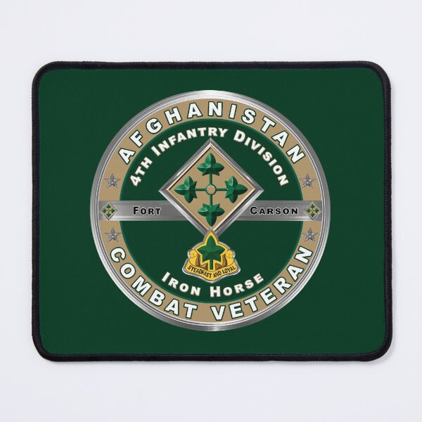 Item preview, 4th Infantry Division “Afghanistan Combat Veteran” designed and sold by SoldierAlways.