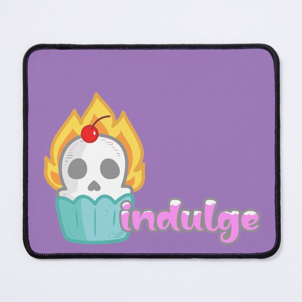 Item preview, INDULGE cupcake skull emo YUMMY playful goth cupcake & SPOOPY purple cherry designed and sold by originalsusie.