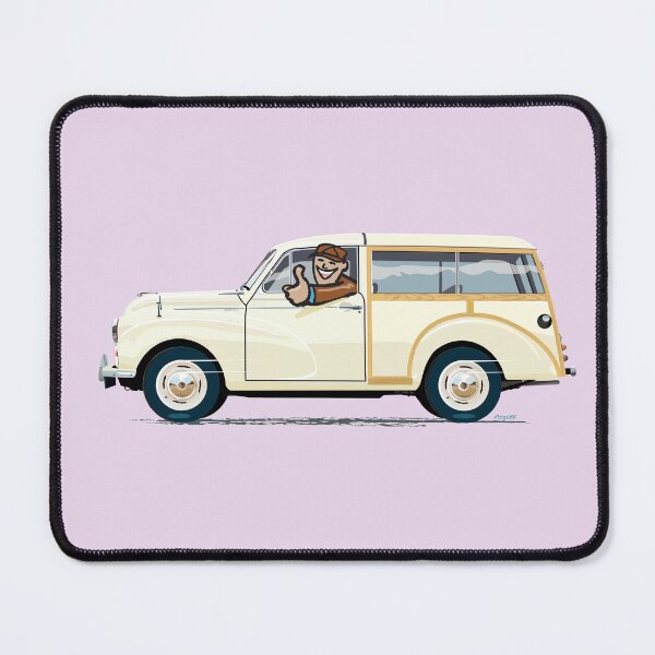 Item preview, Old English White Morris Minor Traveller (left hand drive) designed and sold by Bigs66.