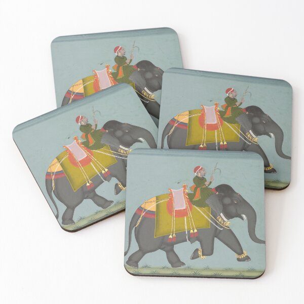 Item preview, Caparisoned Elephant with a Mahout designed and sold by HinduArtGallery.