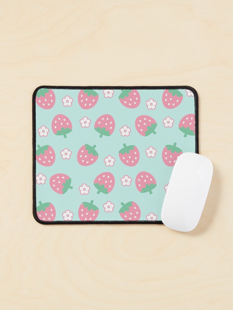 Strawberries Pink Flowers Dots Kawaii Cute Pastel Spiral Notebook for Sale  by candymoondesign