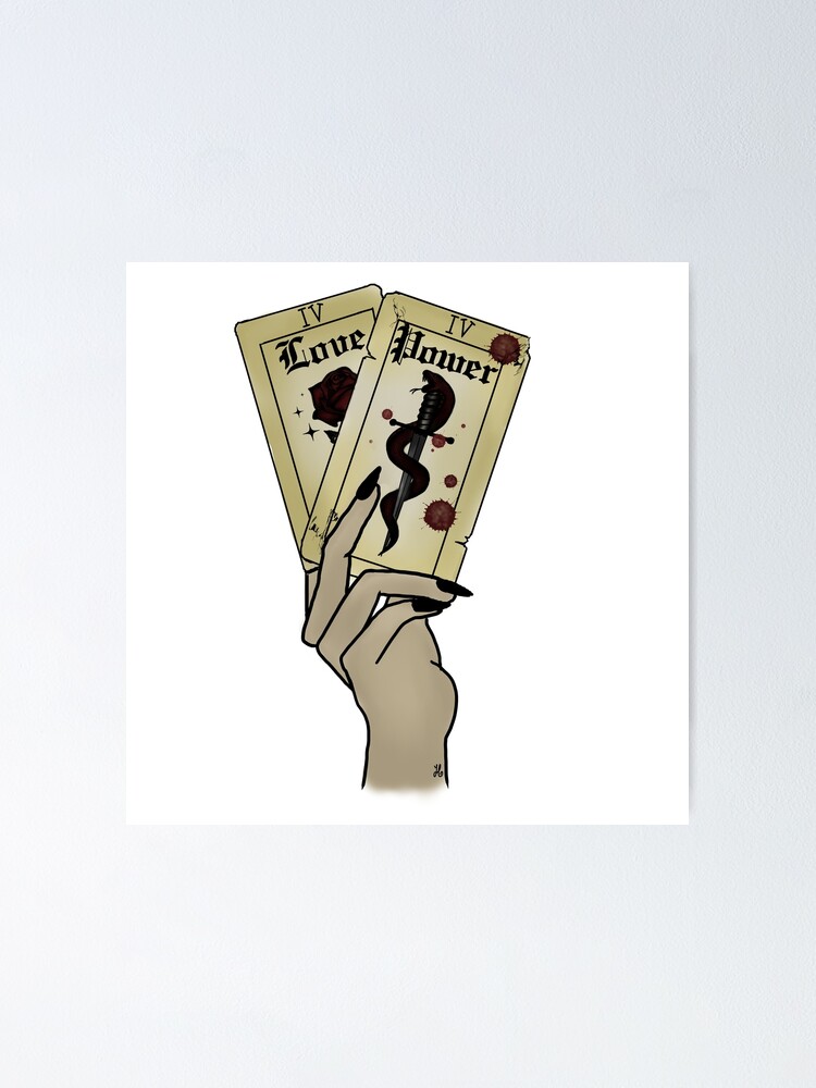"Halsey IICHLIWP If I Can't Have Love, I Want Power Tarot Cards" Poster