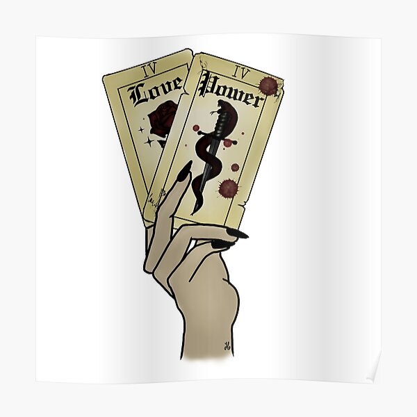 "Halsey IICHLIWP If I Can't Have Love, I Want Power Tarot Cards" Poster