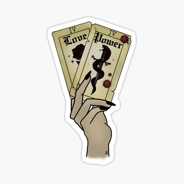 Halsey IICHLIWP If I Can't Have Love, I Want Power Tarot Cards Sticker