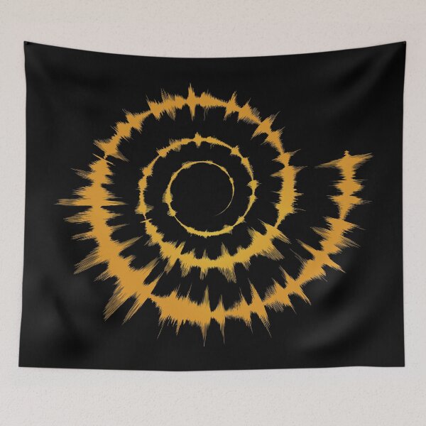 Item preview, Yellow Spiral Sound Wave | Audio Optical Illusion  designed and sold by DanLopesMerch.