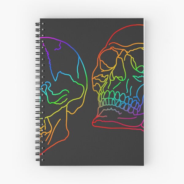 Artikelvorschau, Stolz menschlicher Schädel Pairing Print Art (Regenbogen) entworfen und verkauft von http3-14ka.