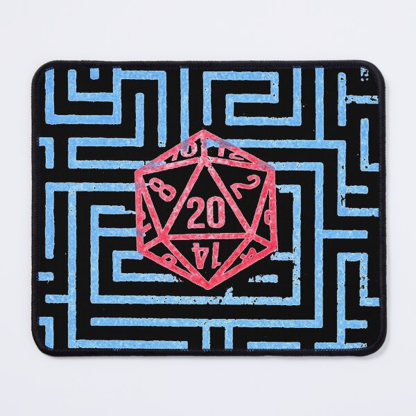 Item preview, Hand Stamped Old School d20 and Maze Dungeon designed and sold by Candlewood Museum & Gift Shoppe.