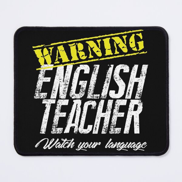 Item preview, English Teacher Pun Gift – Warning Watch Your Language designed and sold by TrndSttr.