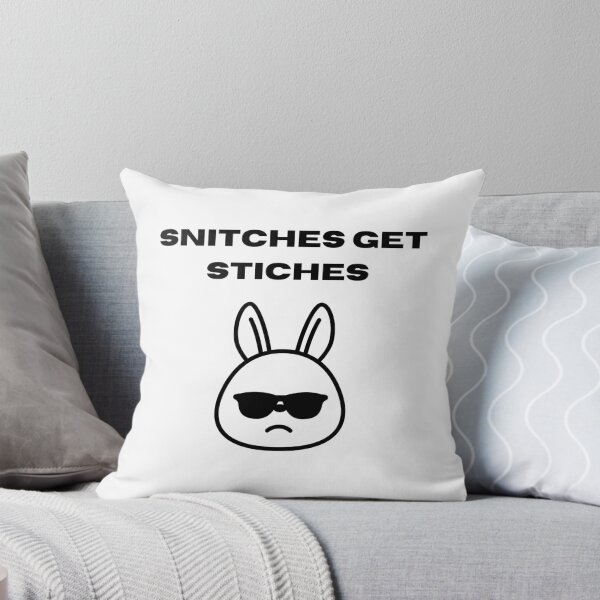 Item preview, Badass bunny snitches get stiches designed and sold by FreshOutTheBox.