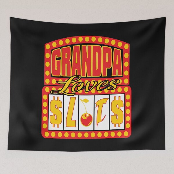 Item preview, Grandpa Loves Slots Gift for Grandfather that Gambles at Casinos designed and sold by TrndSttr.