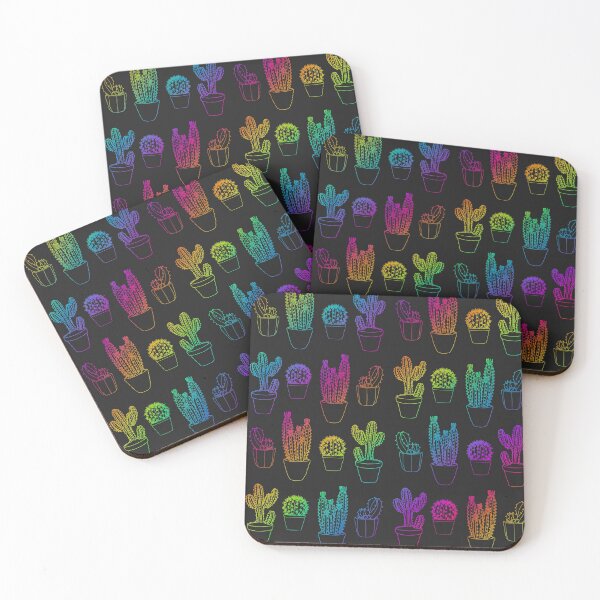 Item preview, Pride Cactus Cacti Pattern Print Art (Rainbow) designed and sold by http3-14ka.