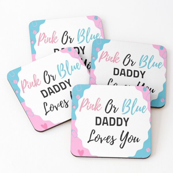 Artikelvorschau, Pinker oder blauer Papa liebt dich entworfen und verkauft von Webdesign-art.
