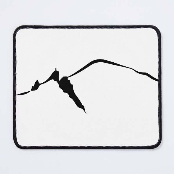 Item preview, Chamonix Alps Mont Blanc and Aiguille du midi black designed and sold by leewarddesign.