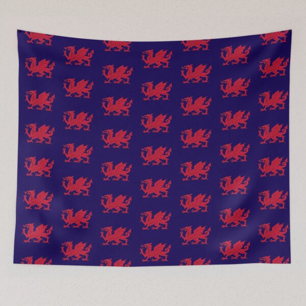 Item preview, Red Welsh Dragon - Flag of Wales - Sport T-Shirt Sticker Bedspread Duvet designed and sold by deanworld.