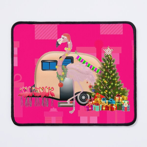 Item preview, ugly christmas flamingo trailer xmas designed and sold by Gossip Rag.