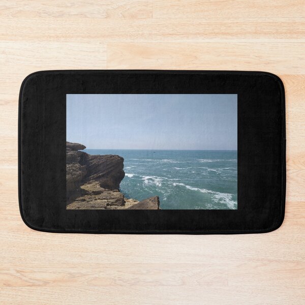 Item preview, Imsouane Surf village Morocco - rocky beach with blue sky designed and sold by Chardo55.