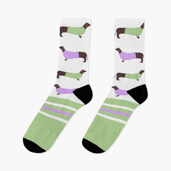 Item preview, Extra Long Dachshund - Mint and Lavender designed and sold by Kittys-Art.