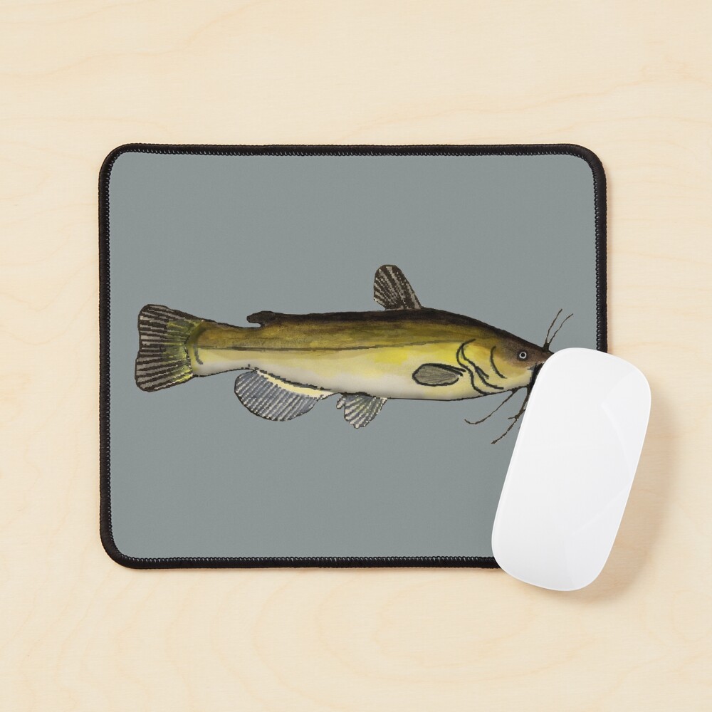 Yellow Bullhead Pin for Sale by fishfolkart