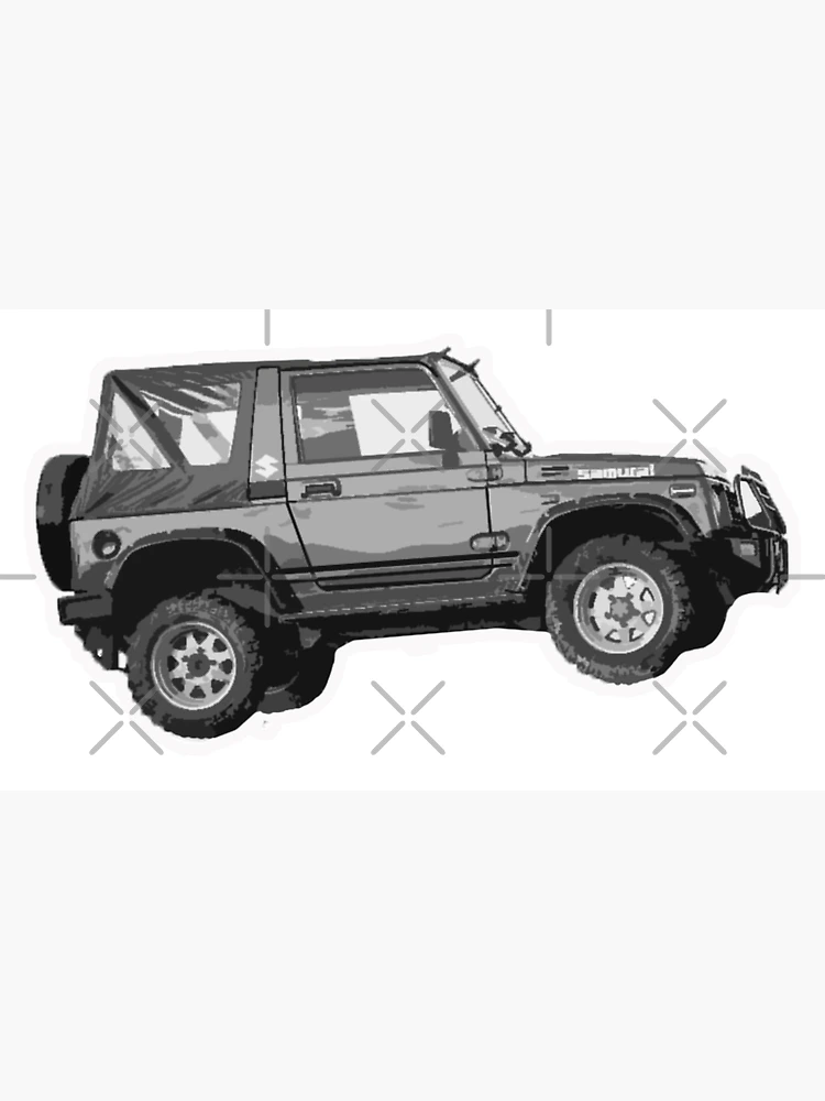 Suzuki Samurai 1300 Custom vector drawing