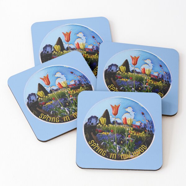 Item preview, Spring with us - colorful flowers photo collage with lettering designed and sold by kikidu21.