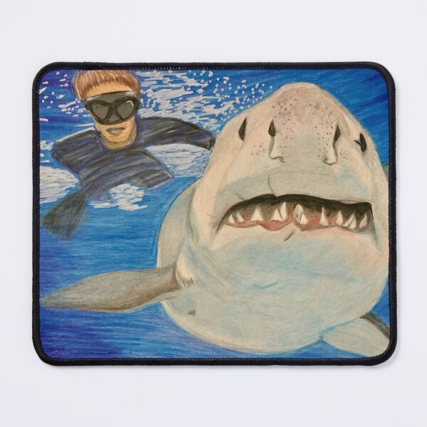 Item preview, Swimming with sharks designed and sold by SmilingWhovian.