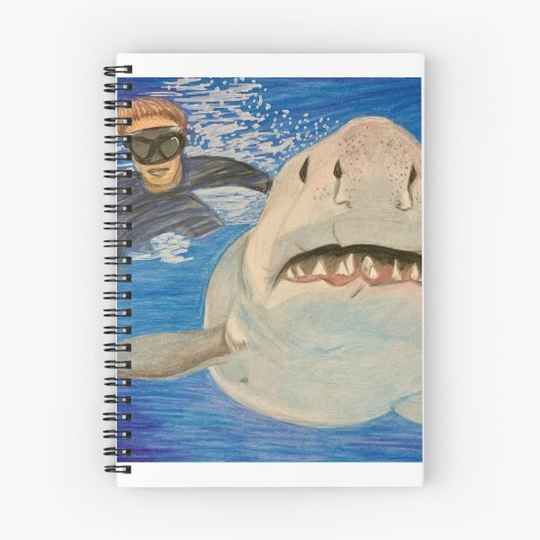 Item preview, Swimming with sharks designed and sold by SmilingWhovian.