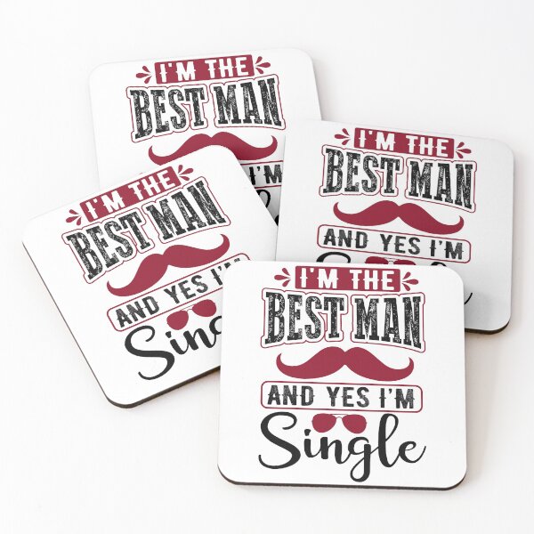 Item preview, I'm the Best Man and Yes I'm Single designed and sold by eajob.