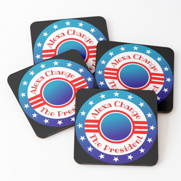 Item preview, Alexa Change The President, American Flag Patriotic Design designed and sold by MamaSweetea.