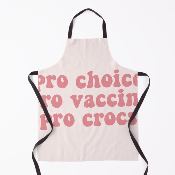 Item preview, pro choice pro vaccine pro crocs (funny feminist saying crocs funny feminism pink) vaccinated check covid coronavirus designed and sold by emcazalet.