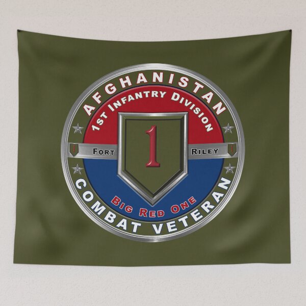Item preview, 1st Infantry Division “Afghanistan Combat Veteran”  designed and sold by SoldierAlways.
