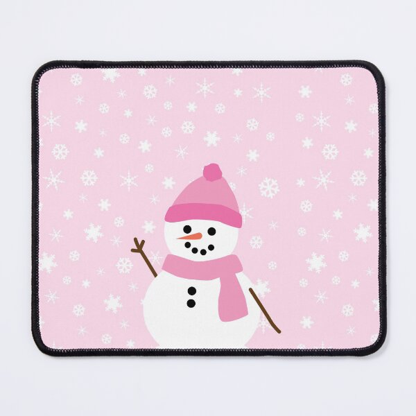 Item preview, Snowgirl Winter Snow Pink Pastel Kawaii Cute Snowman designed and sold by candymoondesign.