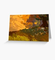 practice landscape Greeting Card