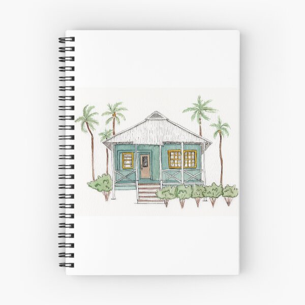 Item preview, Hawaiian Beach House Watercolor Illustration designed and sold by BethanyShell.