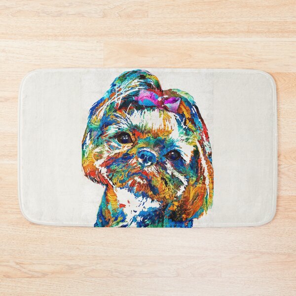 Item preview, Colorful Shih Tzu Dog Art by Sharon Cummings designed and sold by Sharon Cummings Art.