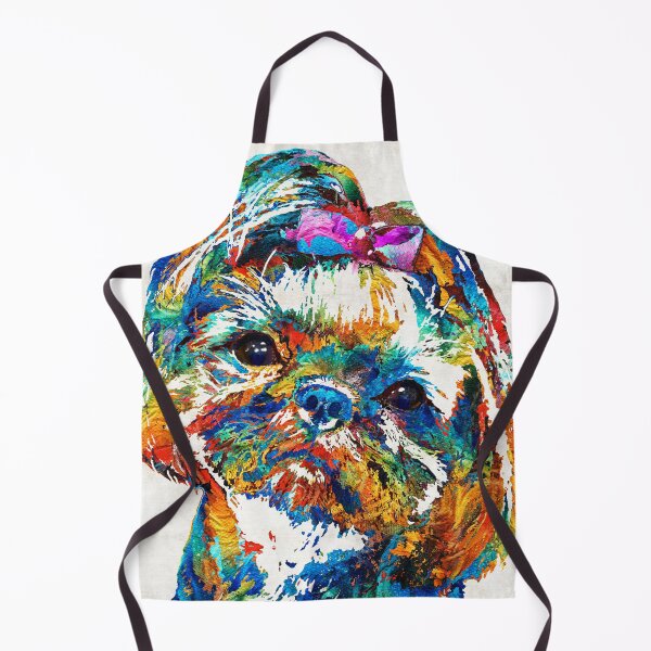 Item preview, Colorful Shih Tzu Dog Art by Sharon Cummings designed and sold by Sharon Cummings Art.