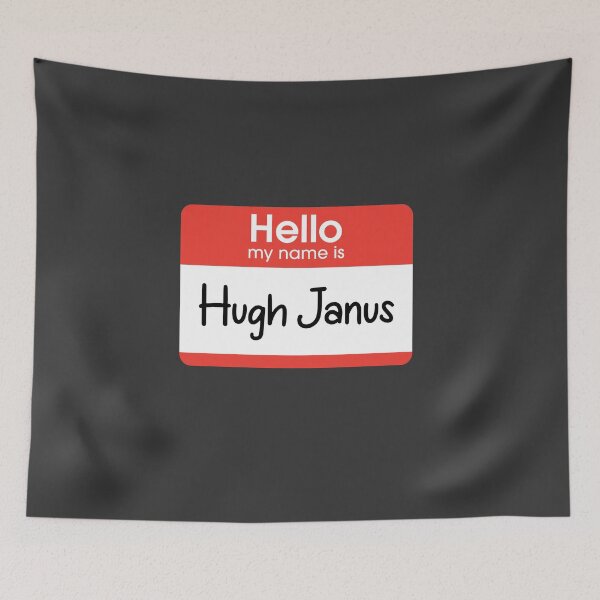 Item preview, Hugh Janus - nametag designed and sold by Primotees.