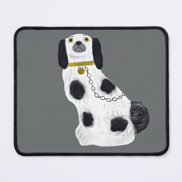 Item preview, Staffordshire China dog on grey 1 designed and sold by marthaseahorse.