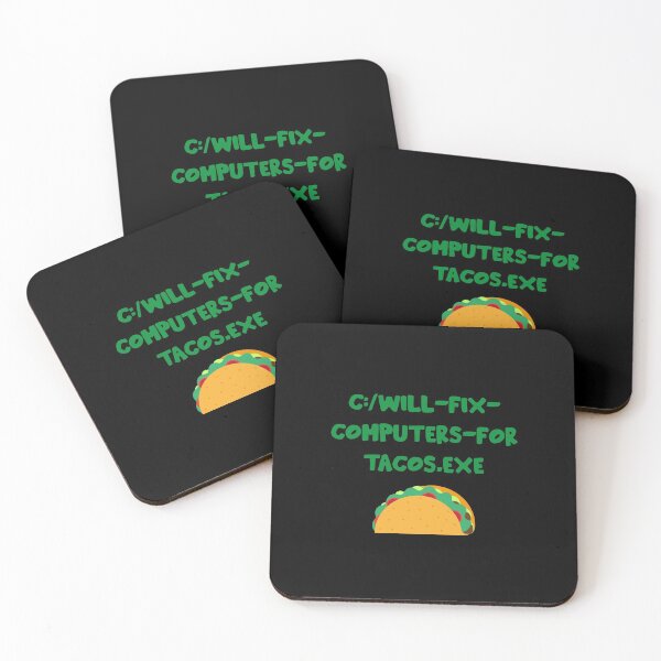 Item preview, Will Fix Computer For Tacos designed and sold by Hot From Oven.