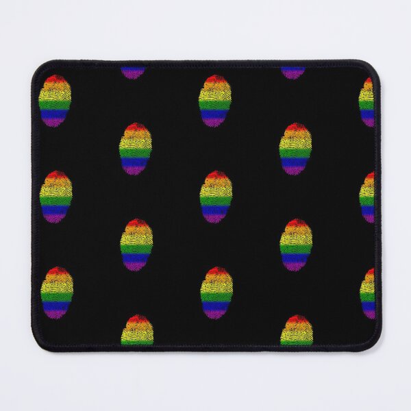 Item preview, Rainbow Flag Fingerprint Lesbian Gay Bisexual Transgender designed and sold by Creekman Designs.