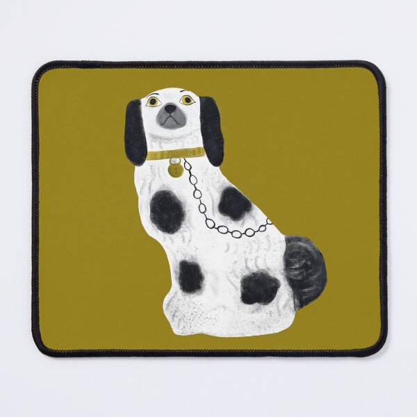 Item preview, Staffordshire China dog on ochre 1 designed and sold by marthaseahorse.