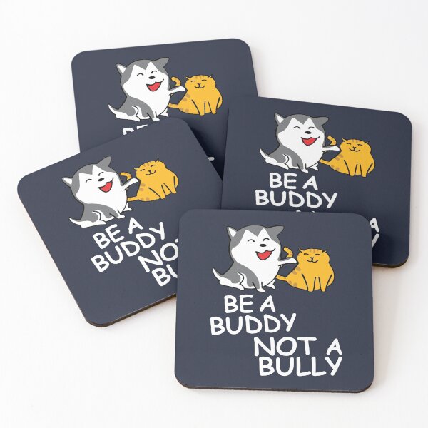 Item preview, Be a Buddy Not a Bully Cats and Dogs Anti Bullying Design designed and sold by TrndSttr.