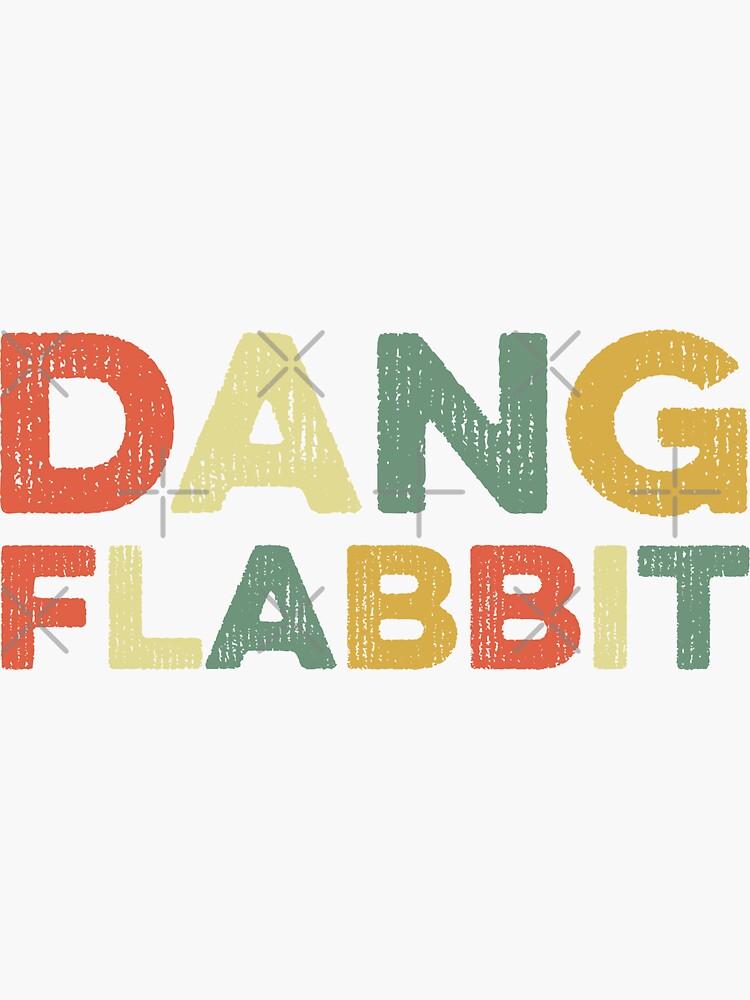 Pegatina «Dang Flabbit Funny Slang Word Cultura popular Trending Meme ...