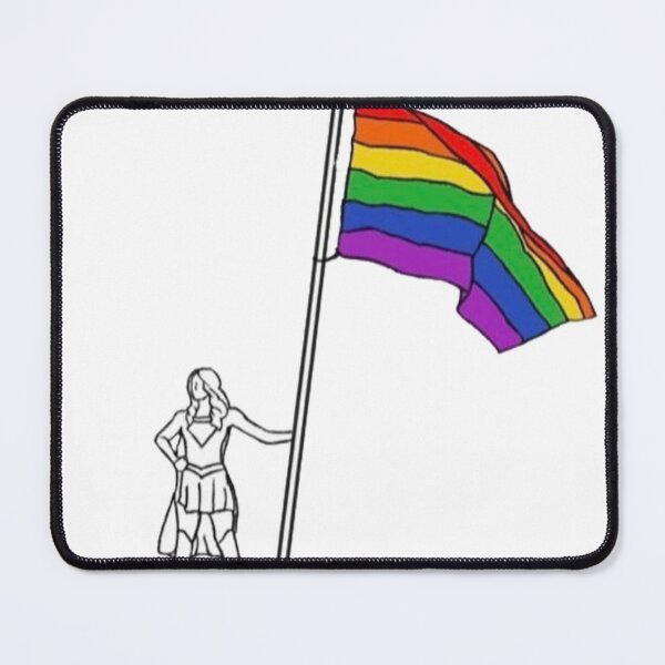 Item preview, Sg Holding the pride flag designed and sold by Shipperofstuff.