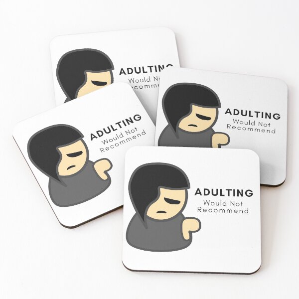 Item preview, Adulting Would Not Recommend by SIMPLE. designed and sold by FawadAhmad.