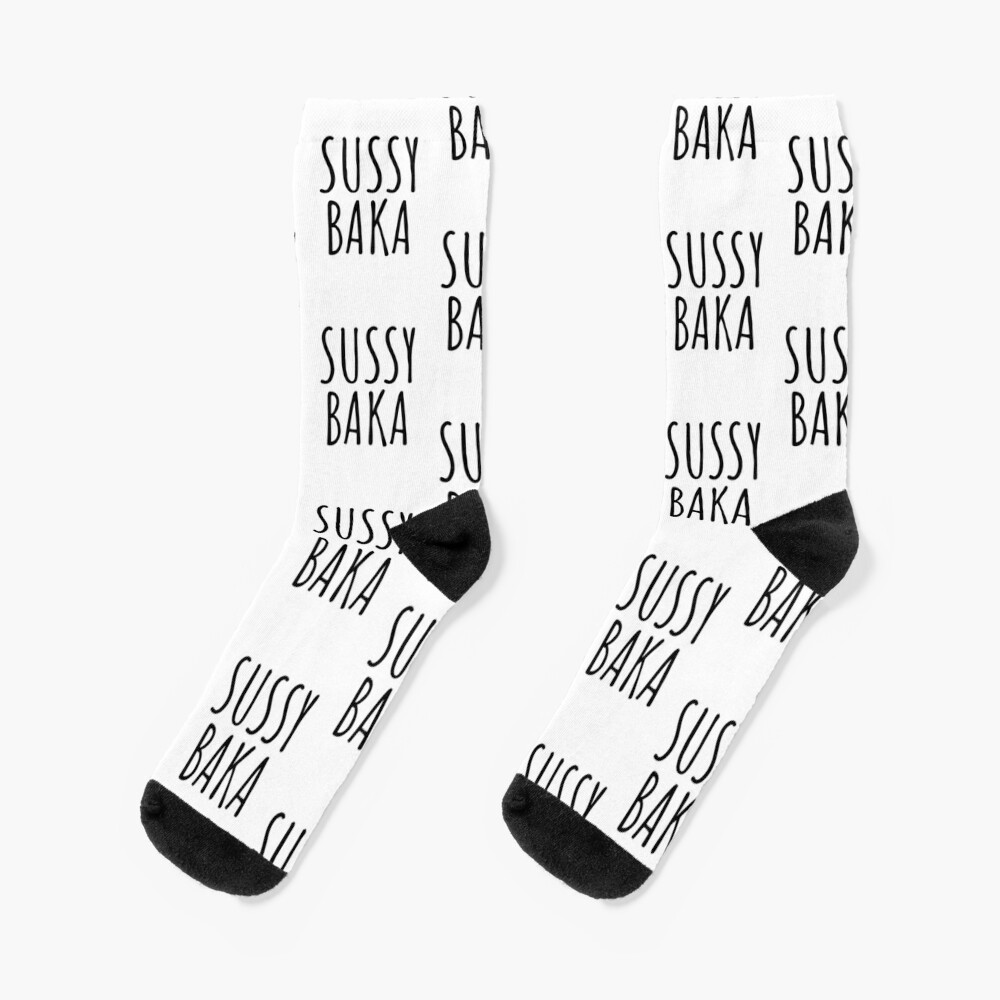 Sussy Baka Meaning Socks for Sale