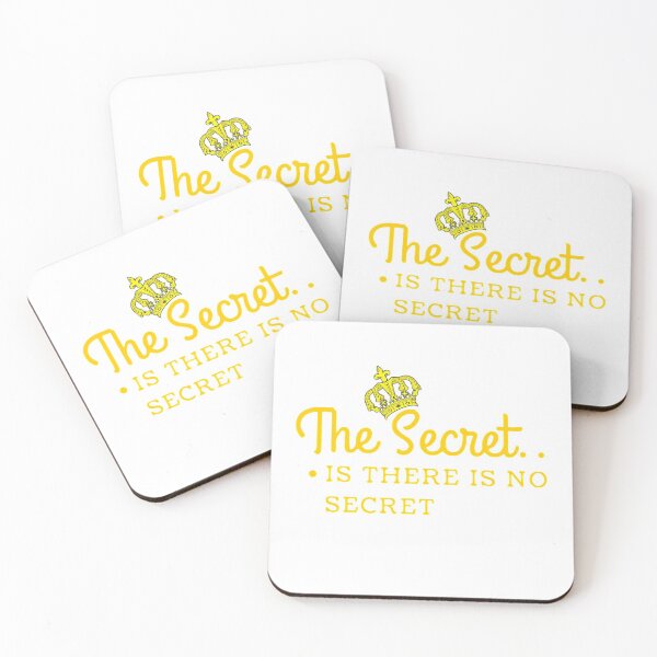 Aperçu de l'œuvre Le secret est qu'il n'y a pas de citation secrète Cadeau Travail / Motivation créée et vendue par AliensWin.