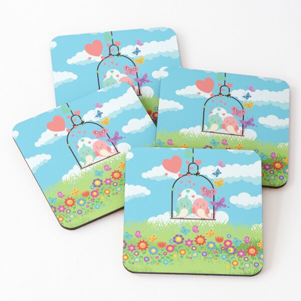 Item preview, Spring Time Love Birds designed and sold by Glow & Grit – a mix of softness and edge.