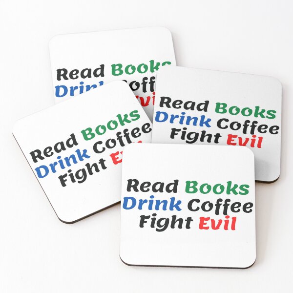 Item preview, Leer libros beber café luchar contra el mal designed and sold by Water Flick.
